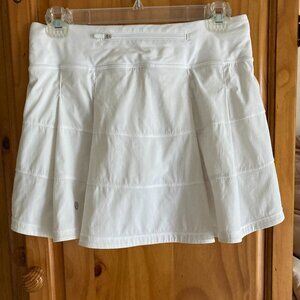 Lulu lemon pace rival midrise white skirt